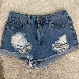 Blue denime shorts